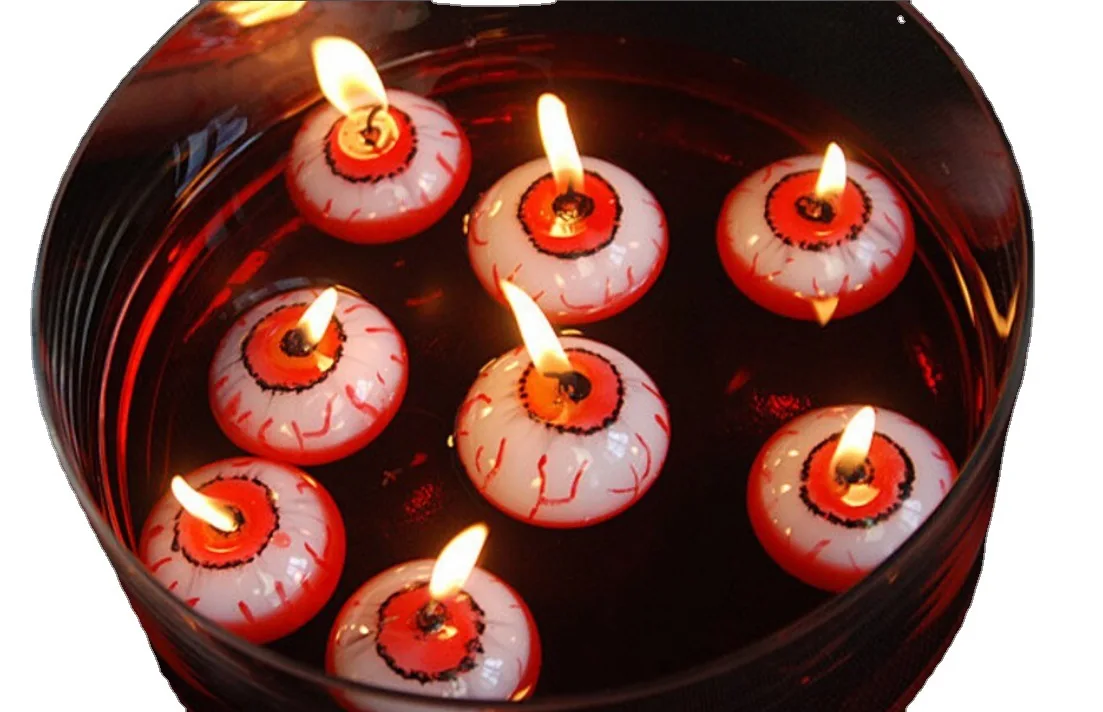 Halloween Party Decoration Eyeball Floating Candle In Water Scared
