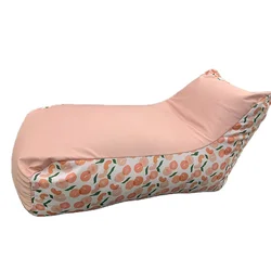 Pink Printing Memory Foam Bean bag Chaise Lounge Cover Living Room Bean Bag Sofa NO 1