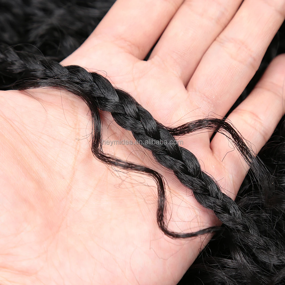 Goddess Box Braids Crochet Hair Pre-Loop Bob Bohemian Hippie Braids Boho Box Braids Crochet Hair with Curly Ends