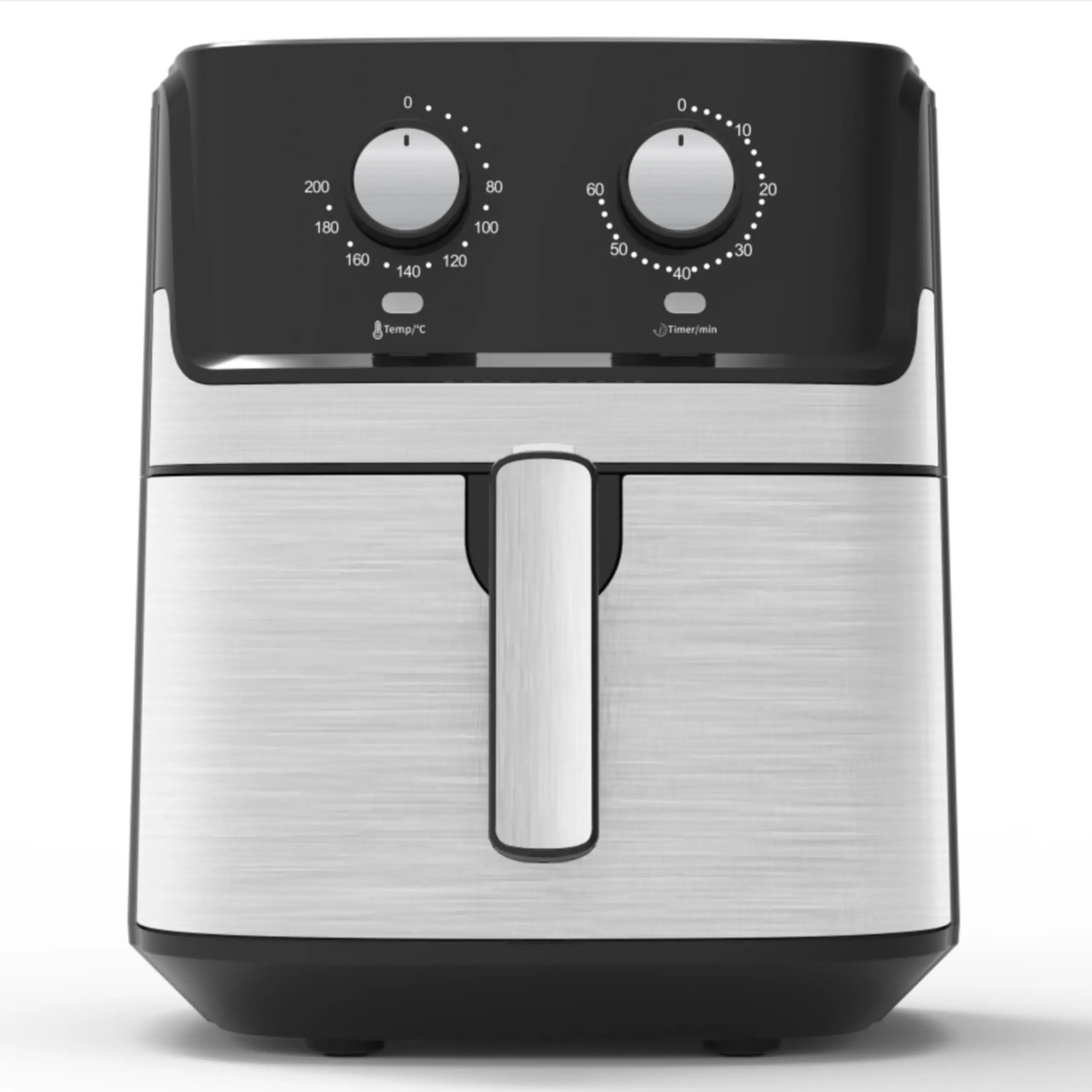 2022 New 6.5l5.5l Stainless Steel Hot Air Fryer No Oil Deep Fryer