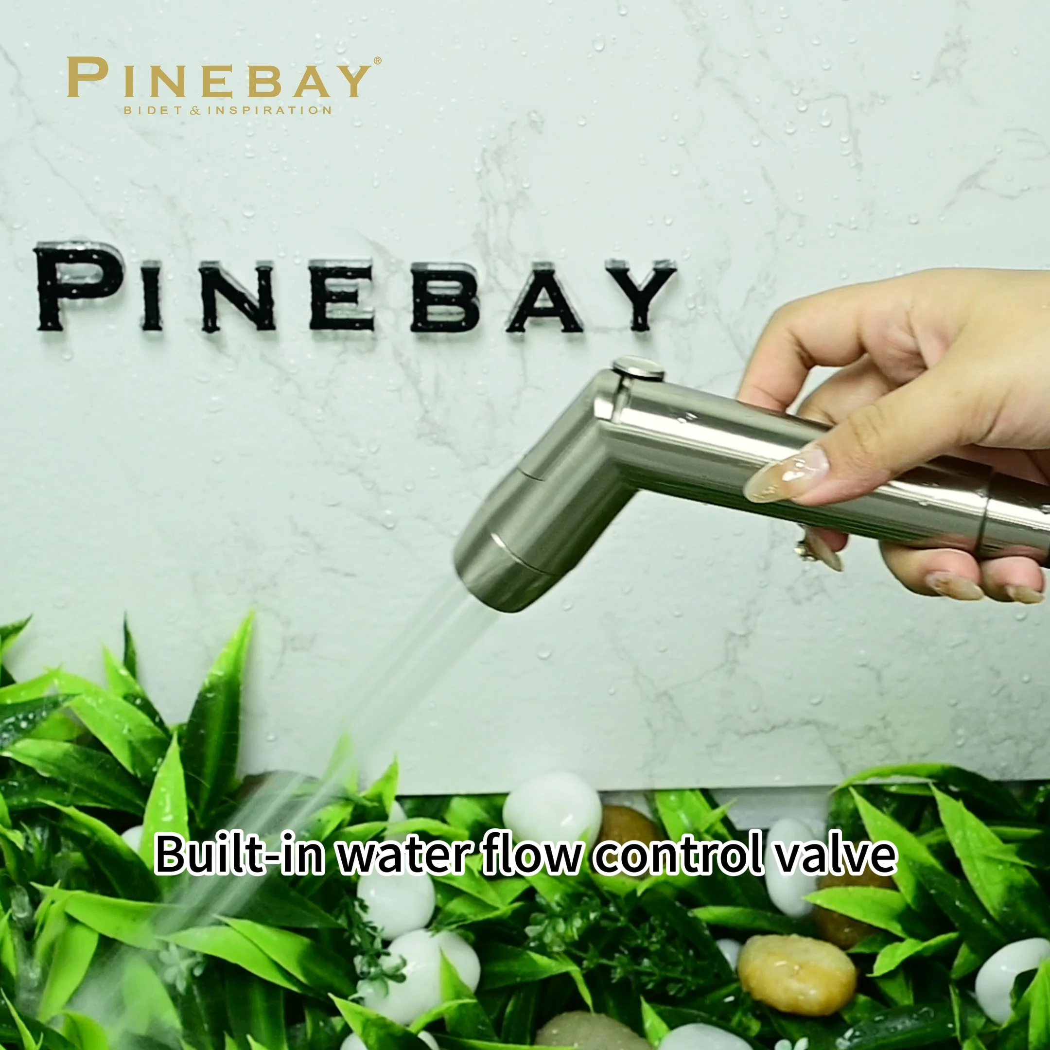 Pinebay Factory Directly Sell Abs Plastic Two Function Bidet Shattaf Sprayer Portable Hand Pump