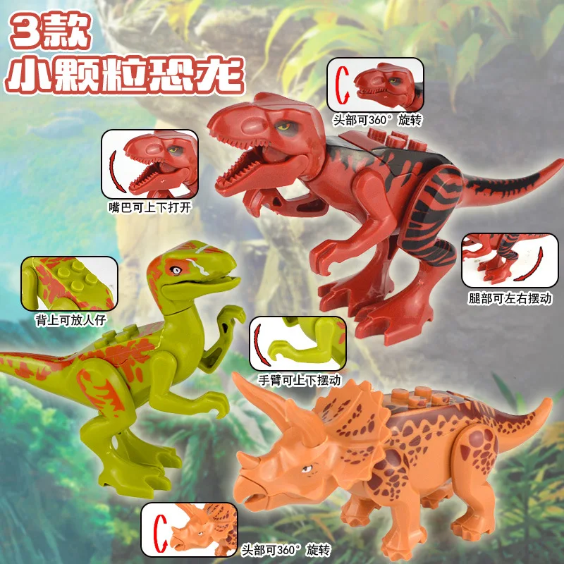 Wild Animals Model Building Blocks Shark Crocodile Cow Cattle Panda Horse Bear Leopard Animals Figure Bricks