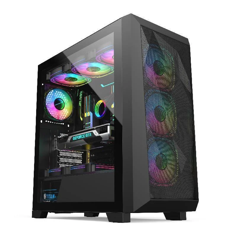 Wholesale Gaming Computer Cases With 4 Argb Fans Comput Case Pc Desktop ...