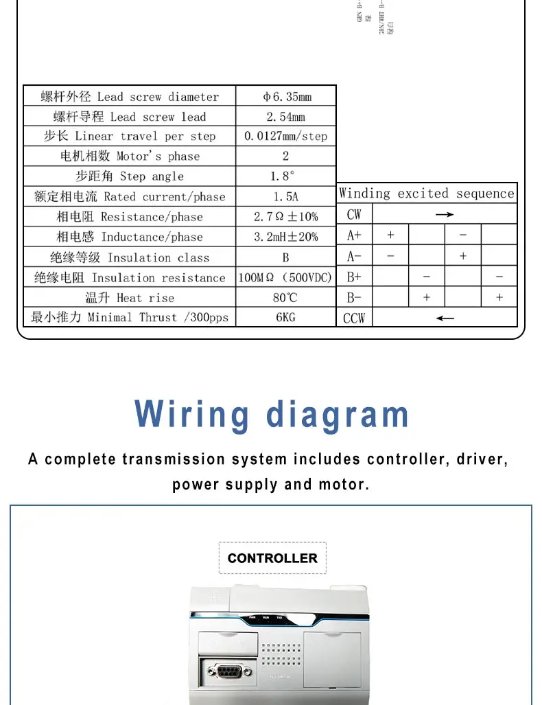 Fixed Shaft Linear Telescopic Push Rod Stepper Motor Servo Electric