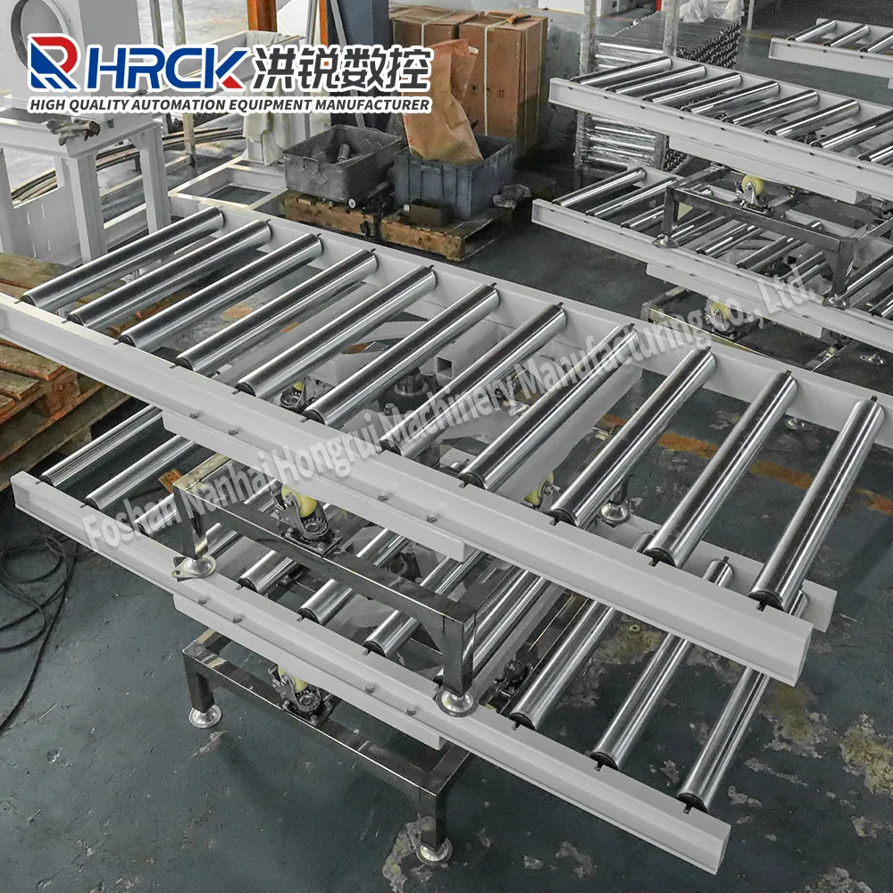 Durable and stable manual rotating roller table, easy to operate, multi-purpose application