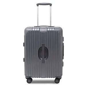 Aluminum Frame Luggage With Universal Wheels Scratch Resistant Travel Trolley Case Large Capacity Suitcase With TSA Lock