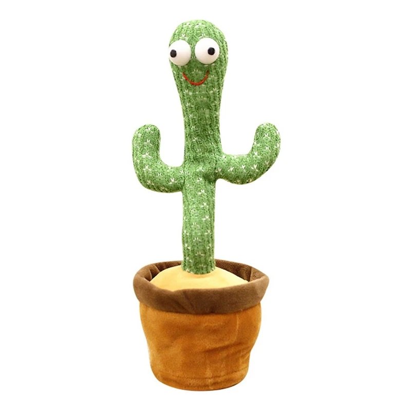 2024 Factory Custom High Quality Cactus Recording Stuffed Animal Toys PP Cotton Filled Animals That Sing Talk and Dance