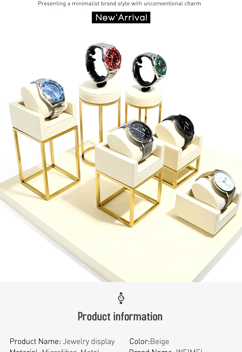 Weimei Created Jewelry Display Rack Metal and Microfiber Watch Rack ...