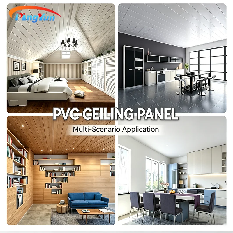 Cheap Prices Decorative Indoor PVC Wood Ceiling Eco-Friendly Laminated Ceiling Tiles