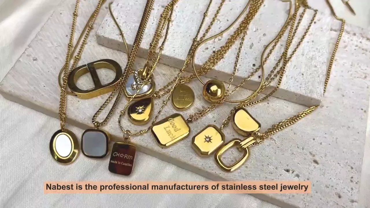 Nabest Vintage Stainless Steel Coin Pendant Necklace