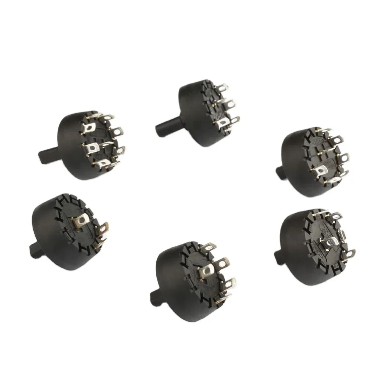 7 position rotary switch with ip55 5 pin rotary volume switch