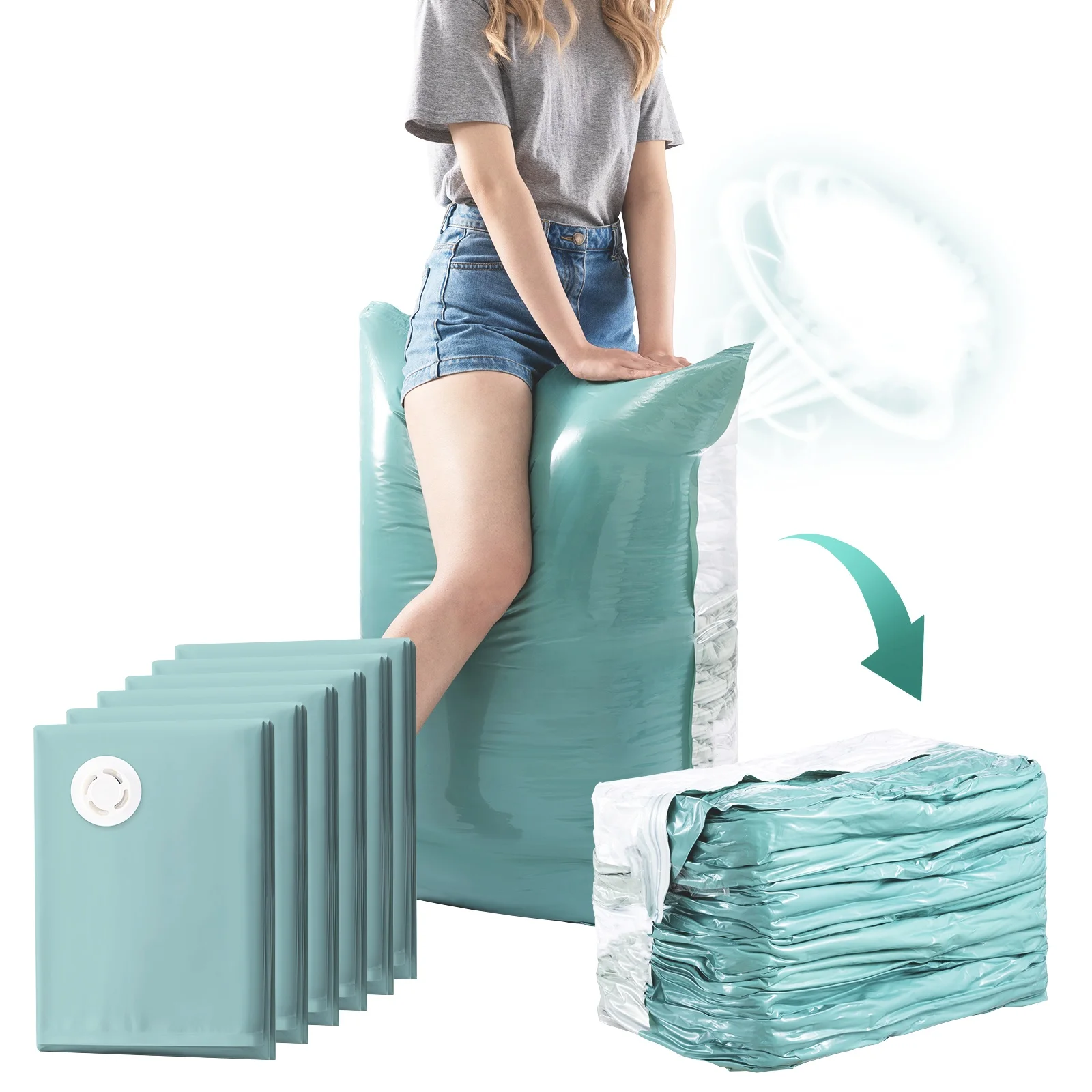 Индивидуальная Водонепроницаемая вакуумная сумка для хранения одежды TAILI, большая емкость для хранения одежды, сумка для экономии места для ткани