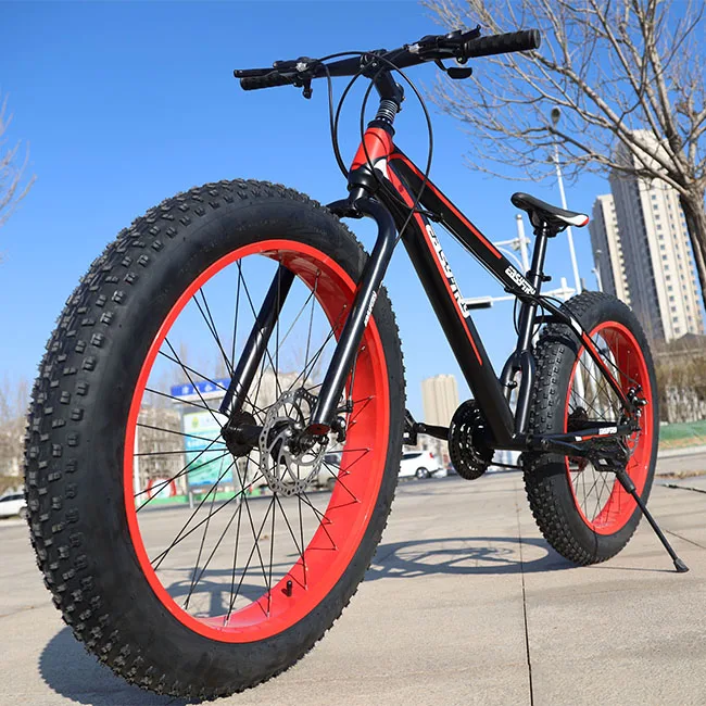 Easy-try Cheapest Mountain Cycle Disc Brake MTB Bike Fat Tire Hi-ten Steel Mountain Bicycle