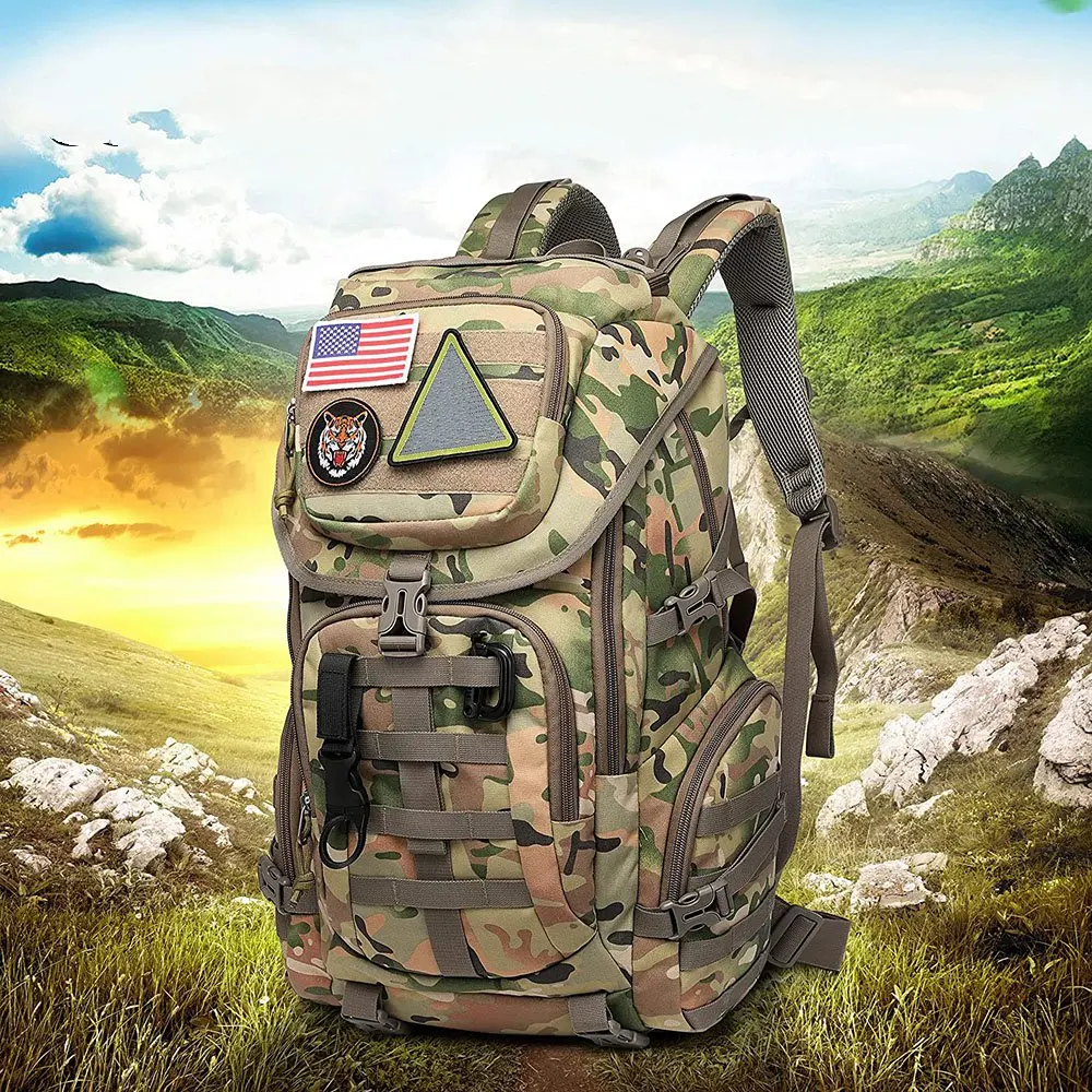 Oleaderbag Practical Assault Backpack Nylon Training Bag Large Training Bag 3 Day Assault Backpack