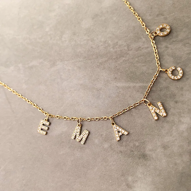 Gold Initial Necklace