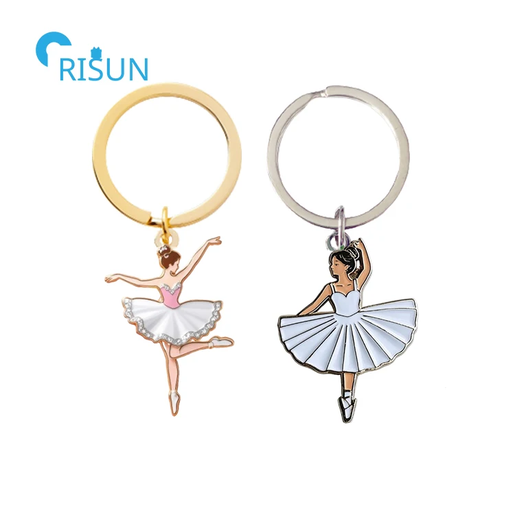 Zuo Bao Portachiavi Per Ballerina Con Incisione 'Never Miss A Chance To Dance' – Regalo Per Insegnanti Di Danza E Ballerine – Acciaio Inox - 2