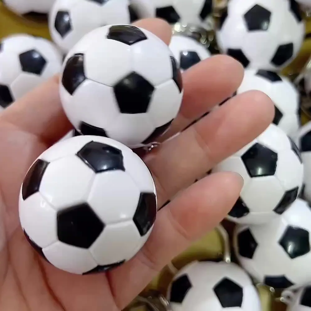 2026 Football World Fashion Cartoon Soccer Bottle Opener Keychain Acrylic Mini Football Embossed Customizable Durable