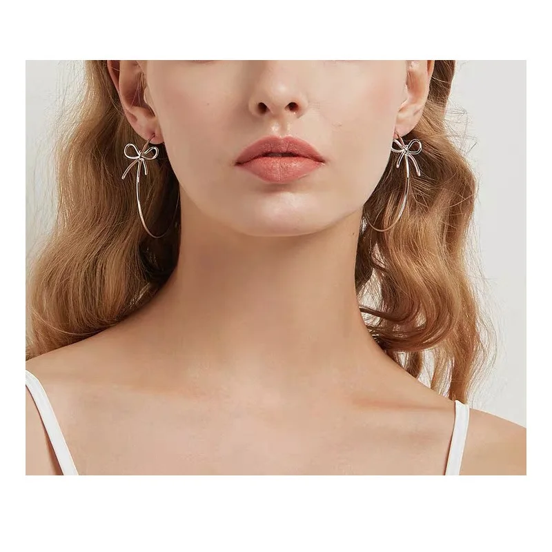 KAKODIY Fashion Accessories Cute Design Girl Earrings Bra Platinum Plated Large Round Fine Butterfly Earrings Women detail 3