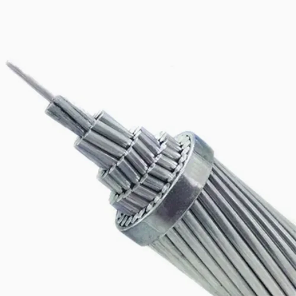 Aluminum ACSR Overhead Power Cable with Greased AAC AAAC Steel Reinforced Stranded Conductor Bare Wire