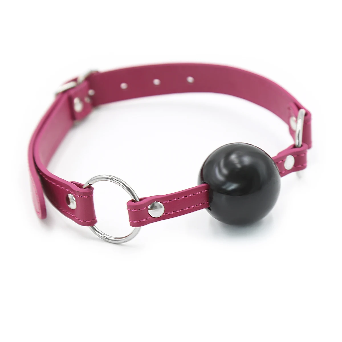 Premium TPE Ball Gag with Padlock Bondage Restraints Open Mouth Breathable Sex Ball Harness Strap Gag Sex Toy for Women