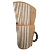 Protectores de brazos de yute con bordes dorados
