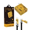Ensemble chargeur jaune + câble + emballage