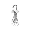 Spring Fish Bone Clips - Silver
