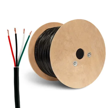 BLACK SPEAKER WIRE-CABLE 500 ft 14/4 Gauge In-Wall Zip Power Wire