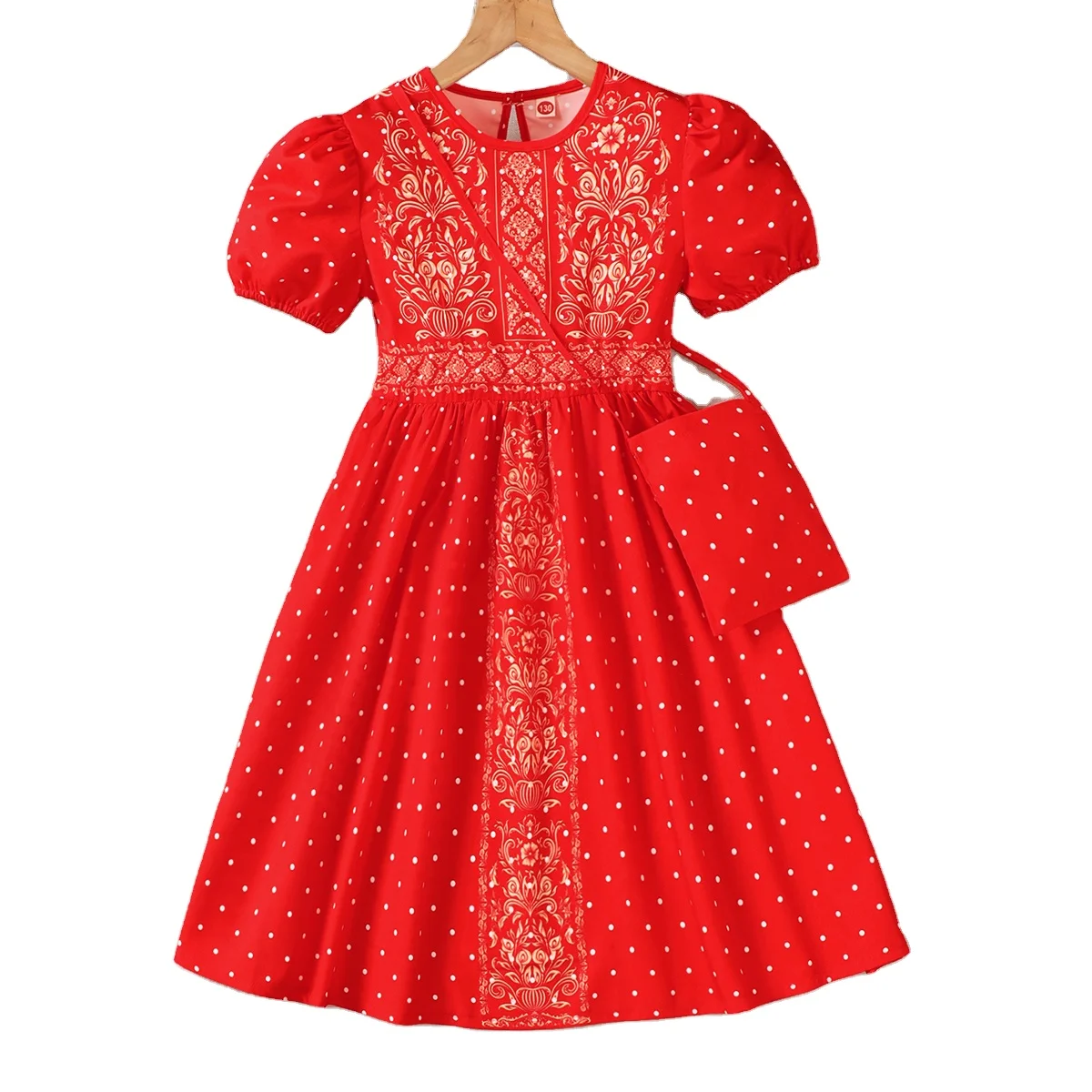 Summer Girls Dress Casual Short Sleeve New Year Kids Dresses Children  Clothes Princess Party Costumes for Girl