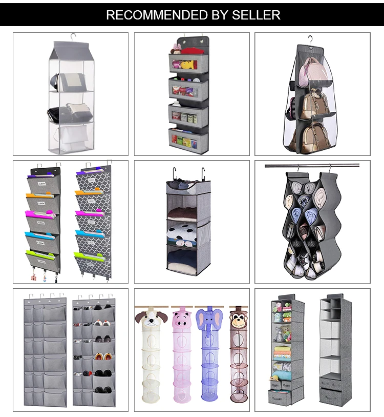 Over Door Hanging Organizer, Wall Mount Storage, Clear Window and PVC Pocket for Storage Cosmetics, Stationery, Sundries
