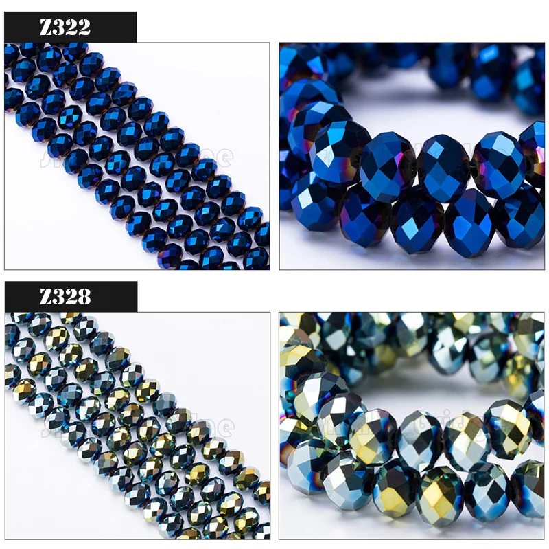 Wholesale  Plating Silver colour Faceted Rondelle crystal Beads  with Cheap Price details