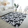 Tie-dye black and white polka dot