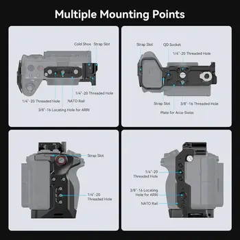 SmallRig Cage for Sony FX30 FX3 with Cable Clamp with Original XLR Handle - 4183 detail image