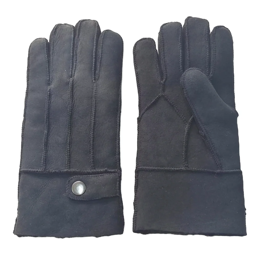 Высококачественные мягкие кожаные перчатки из меха ягненка с двойным лицом