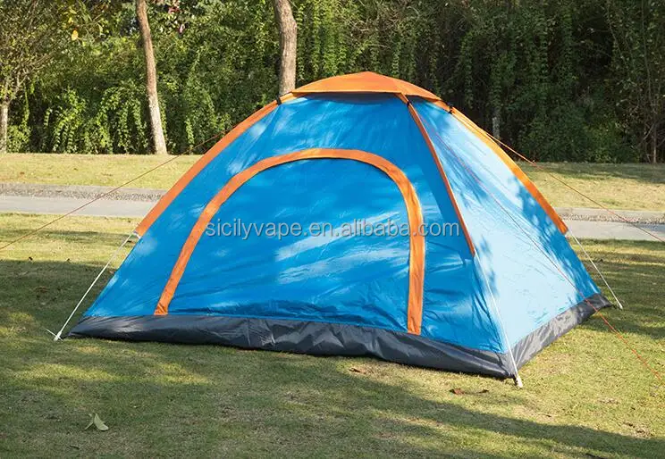 Portable 3-5 People 2 doors Waterproof UV Protection Summer Shelter beach Family automatic pop up outdoor camping tent supplier