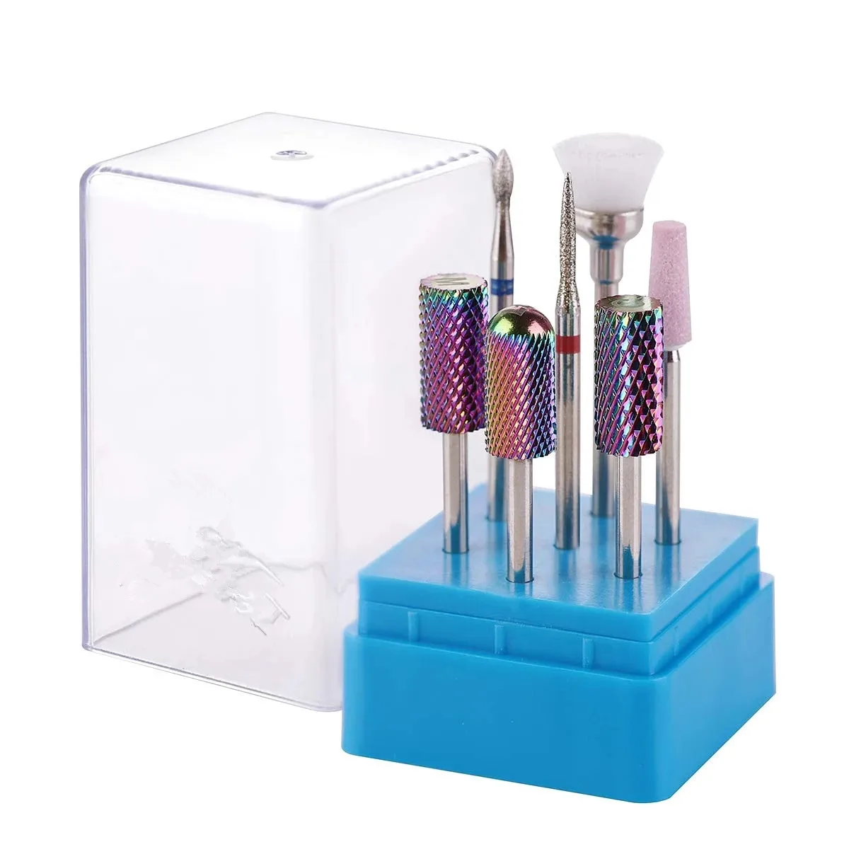 VNT Nail Supply - Acrylic Nail Brush & Cabide Bits Gule Holder