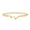 4mm copper bead wave (gold)