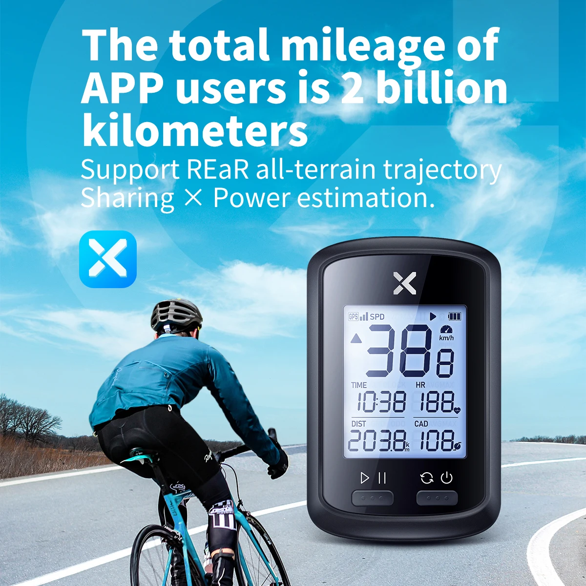 XOSS G+ Wireless GPS Cycle Odometer Precision Convenience