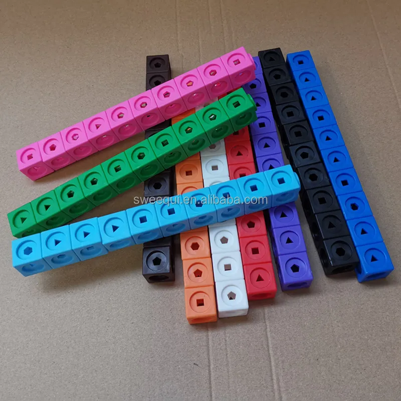 Educational Toy Geo Math and Geo Linking Cubes Building Toys