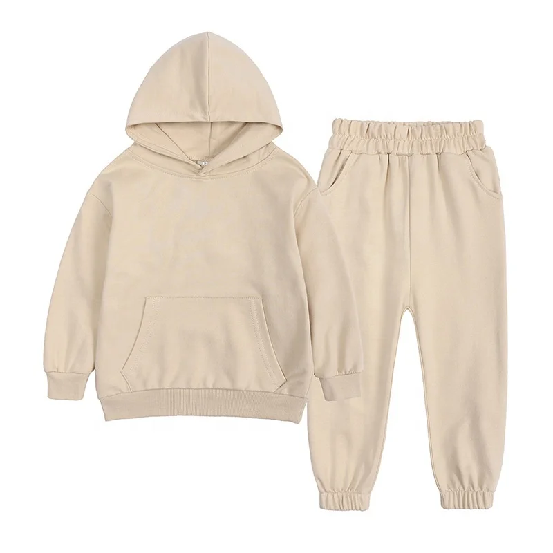 Fall Winter 2025 Boys Girls Children’s Clothing Jogger Kids Sweatpants and Hoodie Set Kids Tracksuits Sweatsuit Unisex Sets