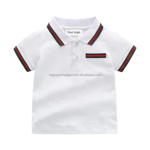 High Quality Customizable Summer Unisex Boys T Shirt Blank Cotton Polo T-shirt for Kids