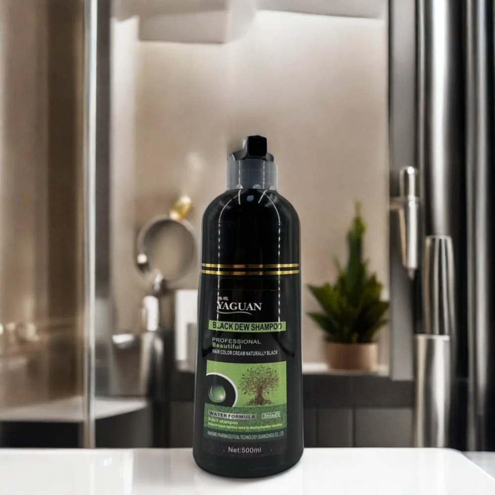 Yaguan Herbal Dye Hair Color Shampoo Private Label Black Hair Shampoo 5 ...
