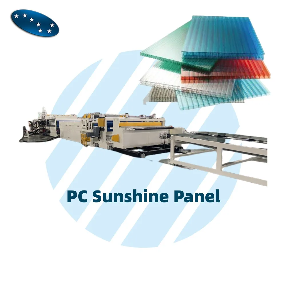 Sevenstars PC Polycarbonate Honeycomb Roof Plastic Corrugated Hollow Sheet Production Line PP PP Corrugated Sheet Machine