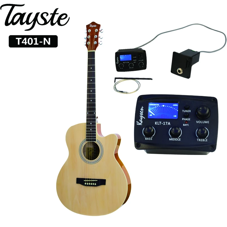 Tayste T401 40インチEQ-17Aピックアップアコースティックギター