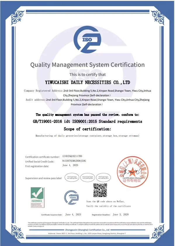 Folding Storage Ottoman Bench Custom Rectangular Black PU Leather Bedroom Modern Design Caishi High-quality Customizable supplier