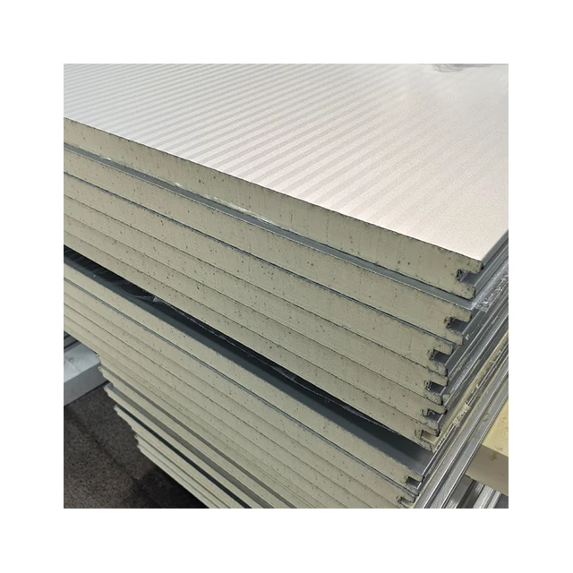 Pre-painted Sheet Polyurethane PU EPS WALL PANEL Fire-Resistant Boards Sandwich ROOF Panels for Cold Room