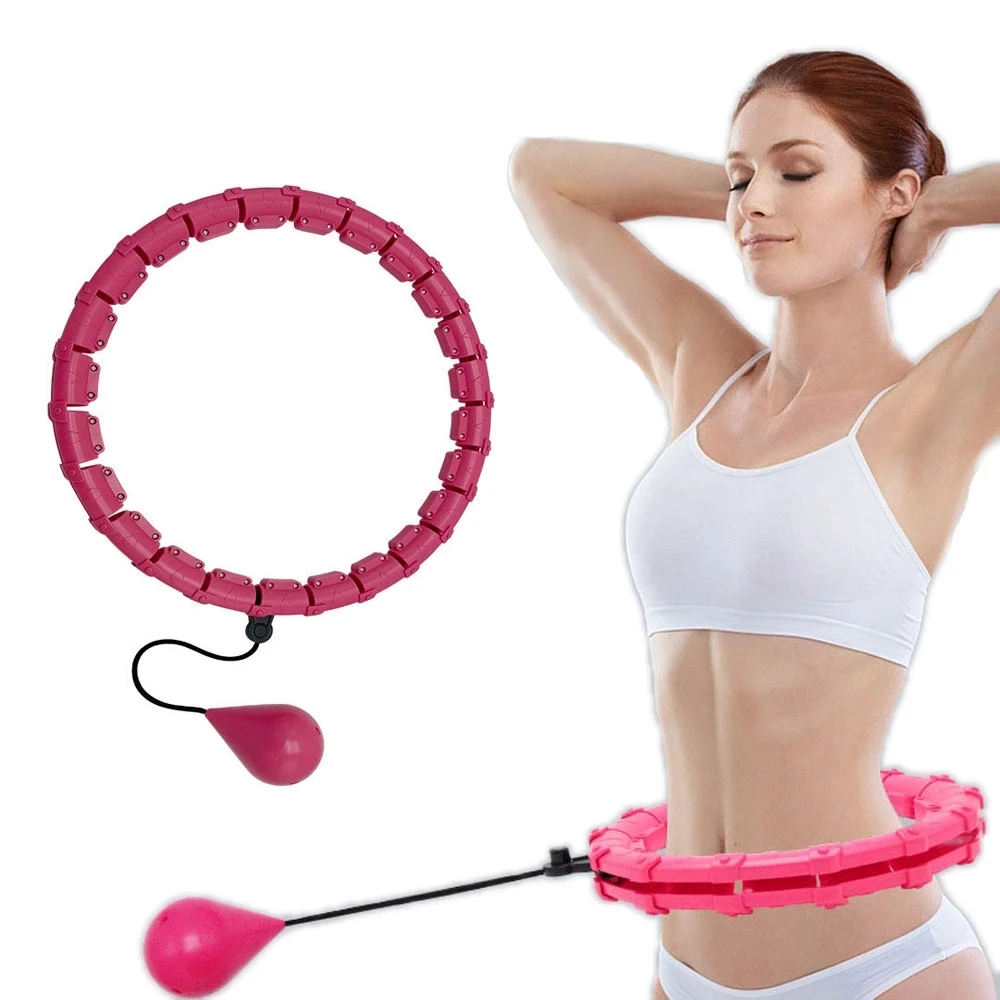 24 Section Smart Weighted Sport Hoops Abdominal Thin Waist Exercise  Detachable Hoop Massage Fitness Circles Training Weight Loss - AliExpress