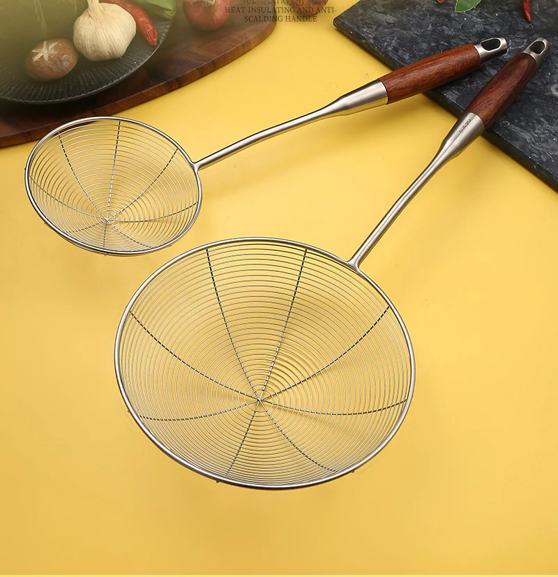 Versatile Cooking Utensils - Stainless Steel Spider Strainer