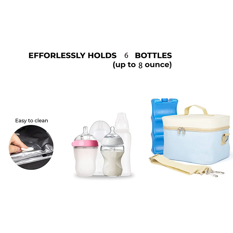 Insulated Breast Milk Baby Bottle Storage Bag Breast Milk Cooler Bag