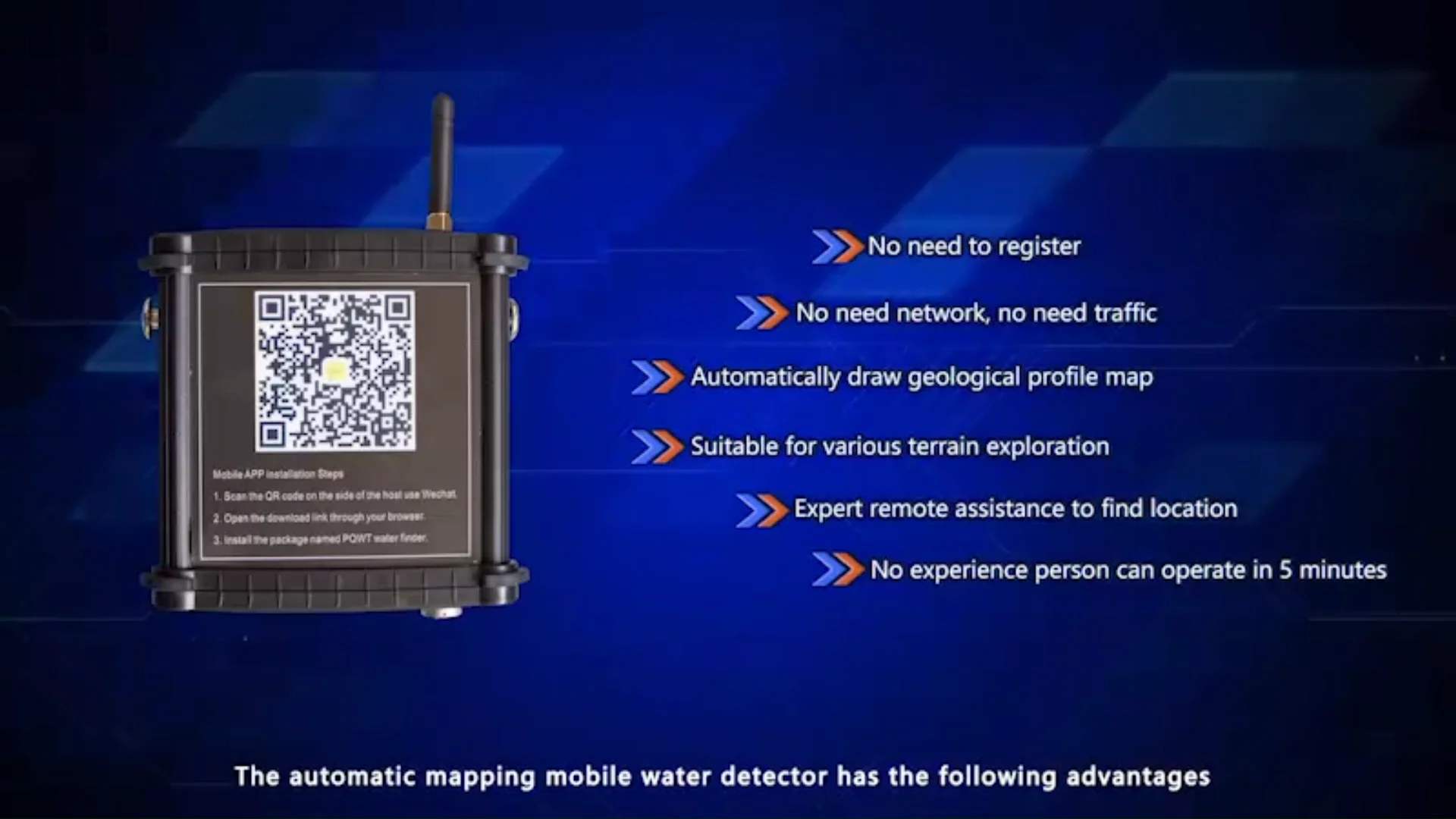 Pqwtm400 Newest Mobile Ground Water Detector No Need Network